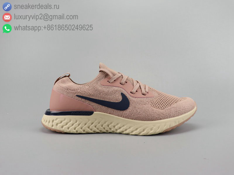 NIKE EPIC REACT FLYKNIT APRICOT NAVY UNISEX RUNNING SHOES